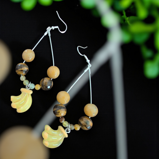 Banana dangle earrings