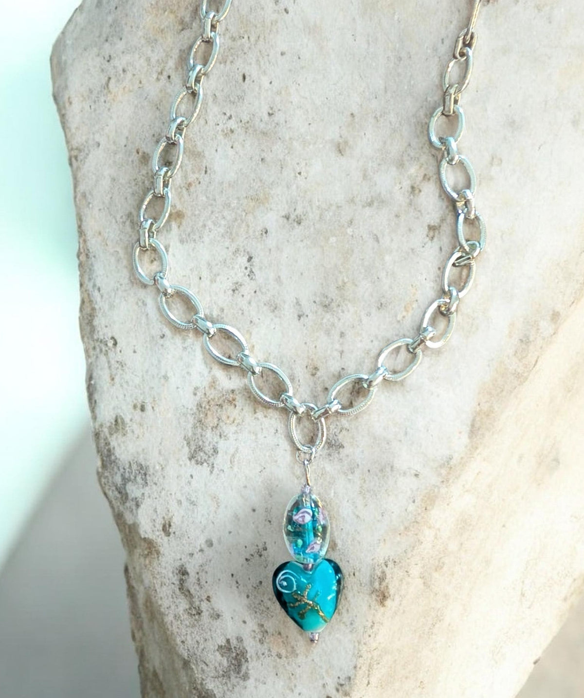 Heart of a Flower Necklace