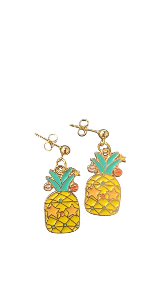 Pineapple star earrings