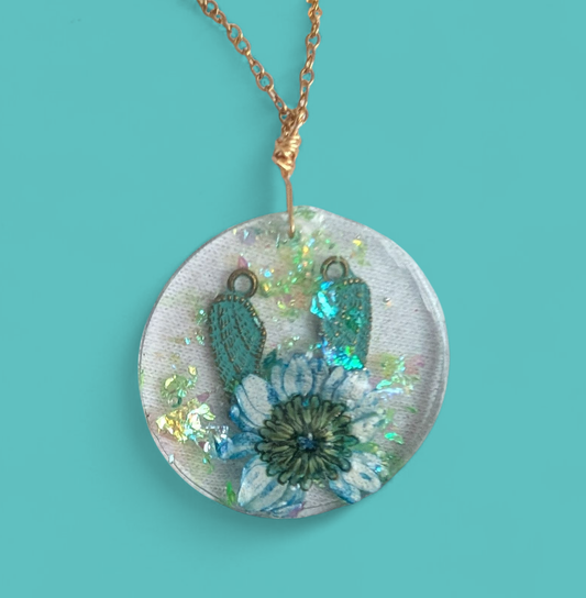 Angel flower pendant