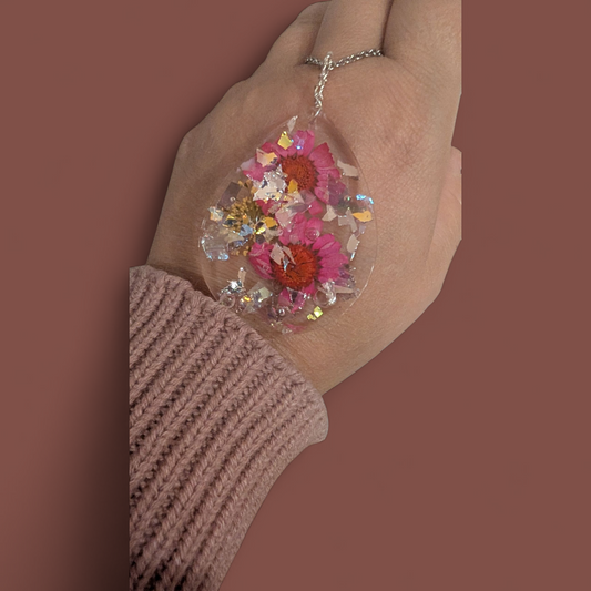 Pretty in pink sparkle pendant