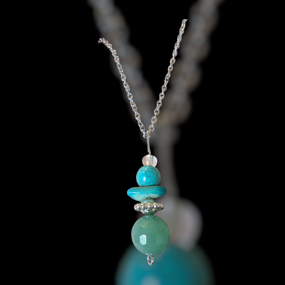 Aventurine and turquoise necklace
